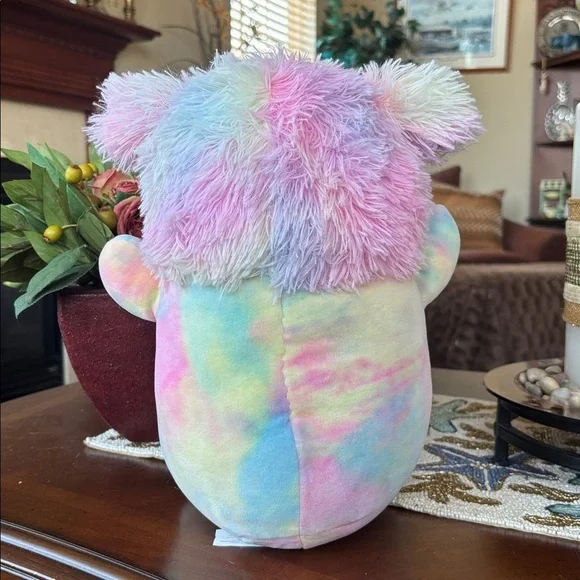 Brand New Squishmallows HugMees Christmas Zozo Pastel Rainbow Plush Snowflake